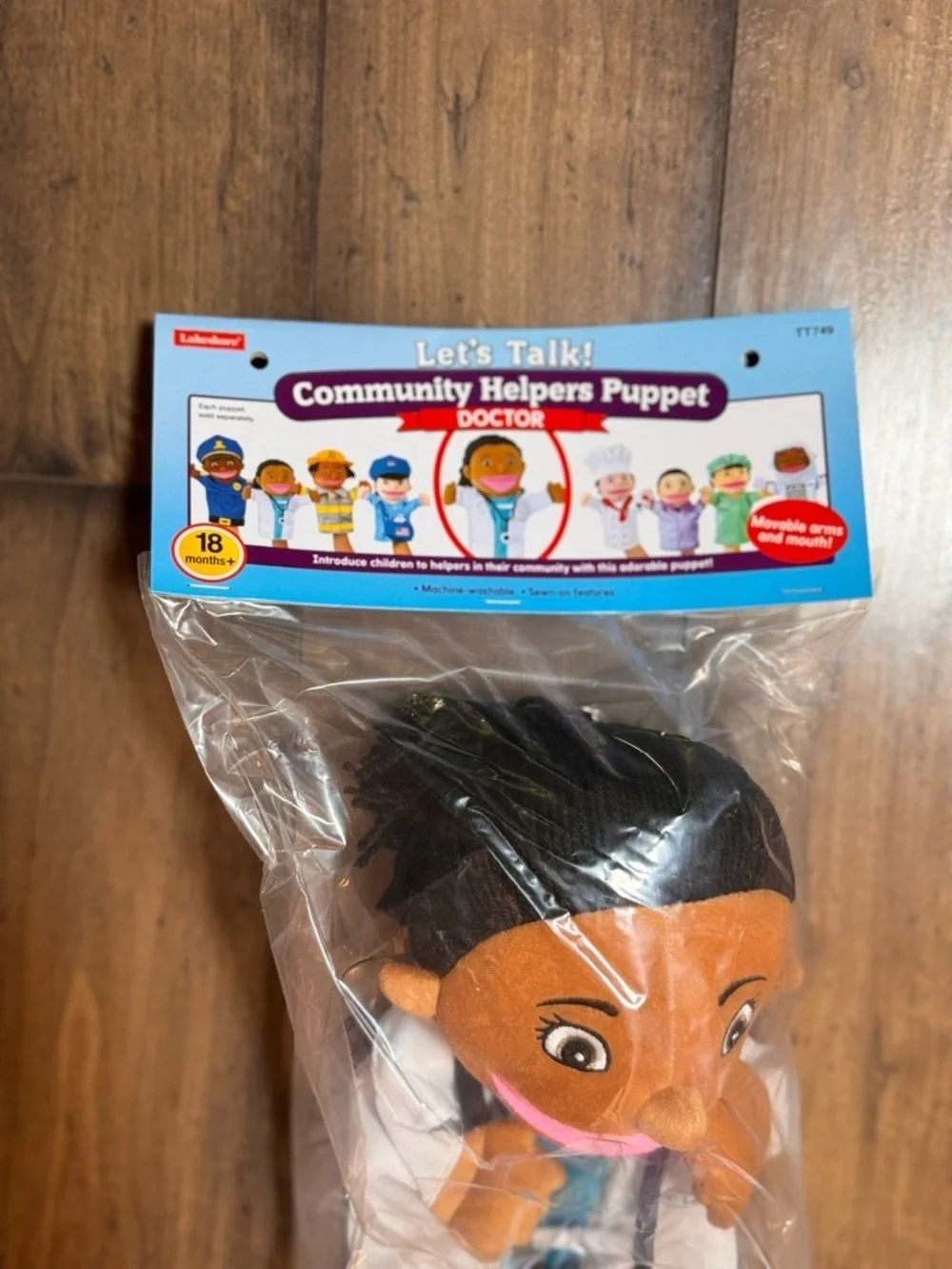 Lakeshore Community Helpers Doctor Puppet New Sealed Plush Puppet